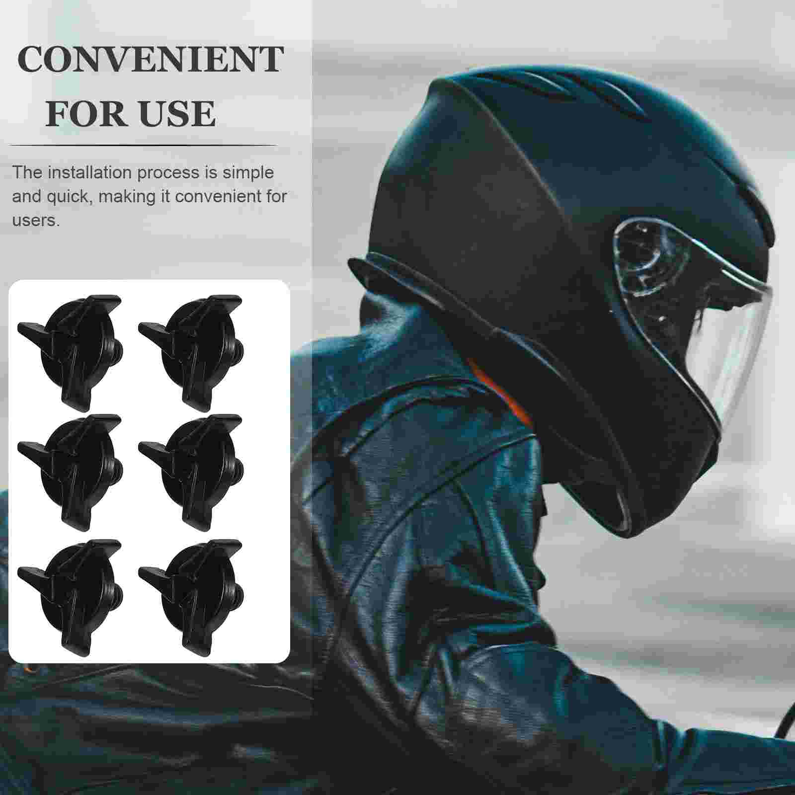 6 Pcs Helmets Off-road Screws For Visor Sun Motorcycle Replacement Parts Accessories