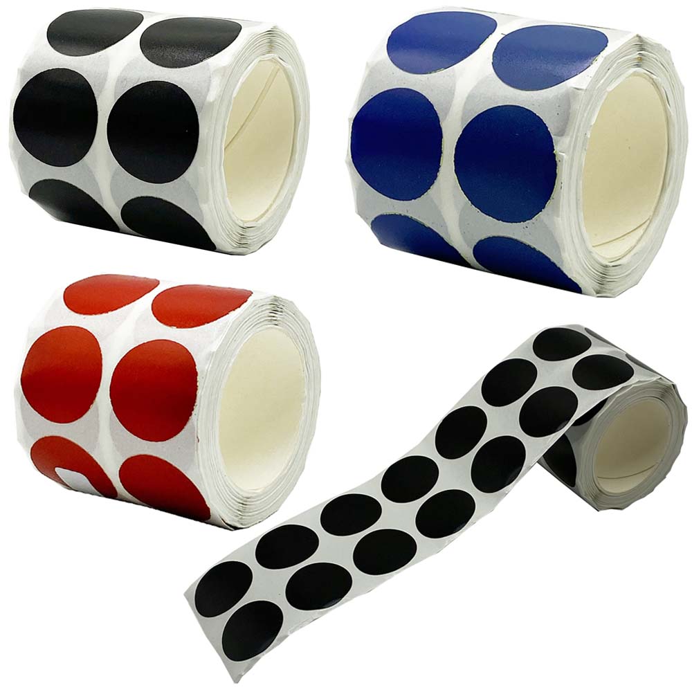 1 "(2.54 cm) 500 recuentos por rollo Splatter Splash Target pegatinas parches de cobertura para tiro objetivo de todas las armas, pistola de aire, BBs