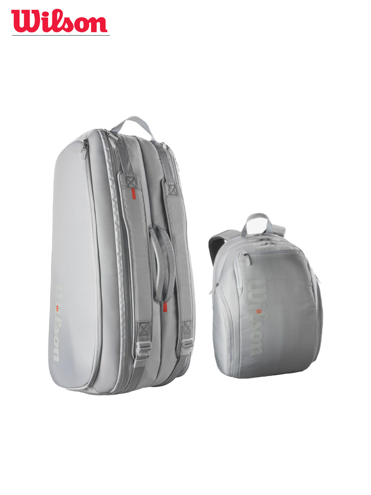 Wilson-bolsa para raquetas de tenis, mochila de gran capacidad para bádminton, Gymbag, Squash, con bolsa para zapatos separados