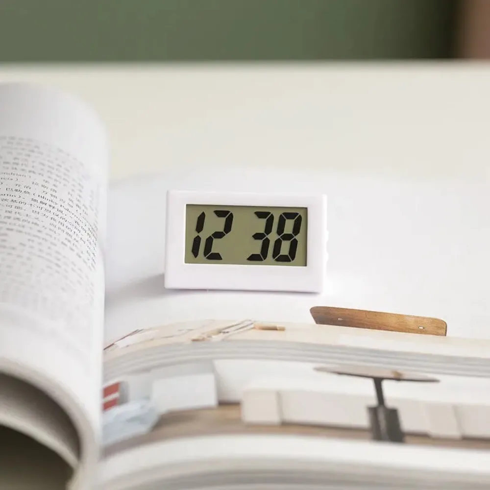 Mini LCD Cyfrowy Zegar Biurkowy na Stół do Domu i Biura
