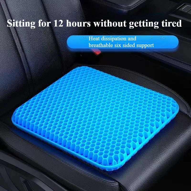 Clearance_Gel Seat Cushion Summer Breathable Honeycomb Design For Pressure Relief Back Tailbone Pain_Continuous updates