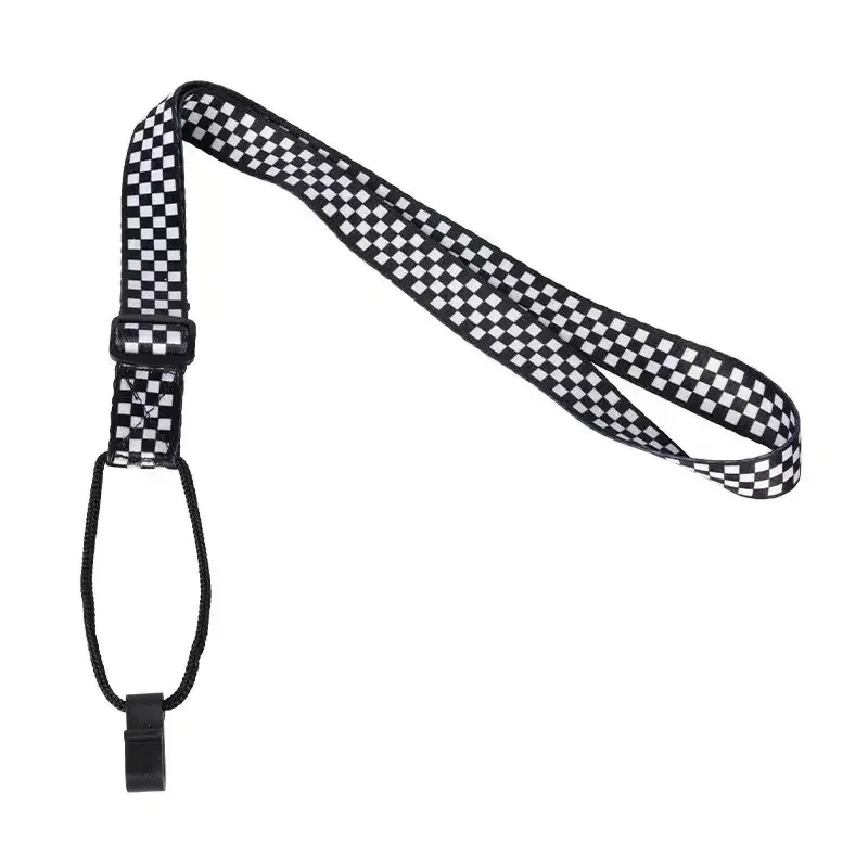 Miwayer Tracolla per ukulele in stile etnico Durevole regolabile Clip-on Cintura per chitarra Hawaii Accessori per chitarra per strumenti a imbracatura