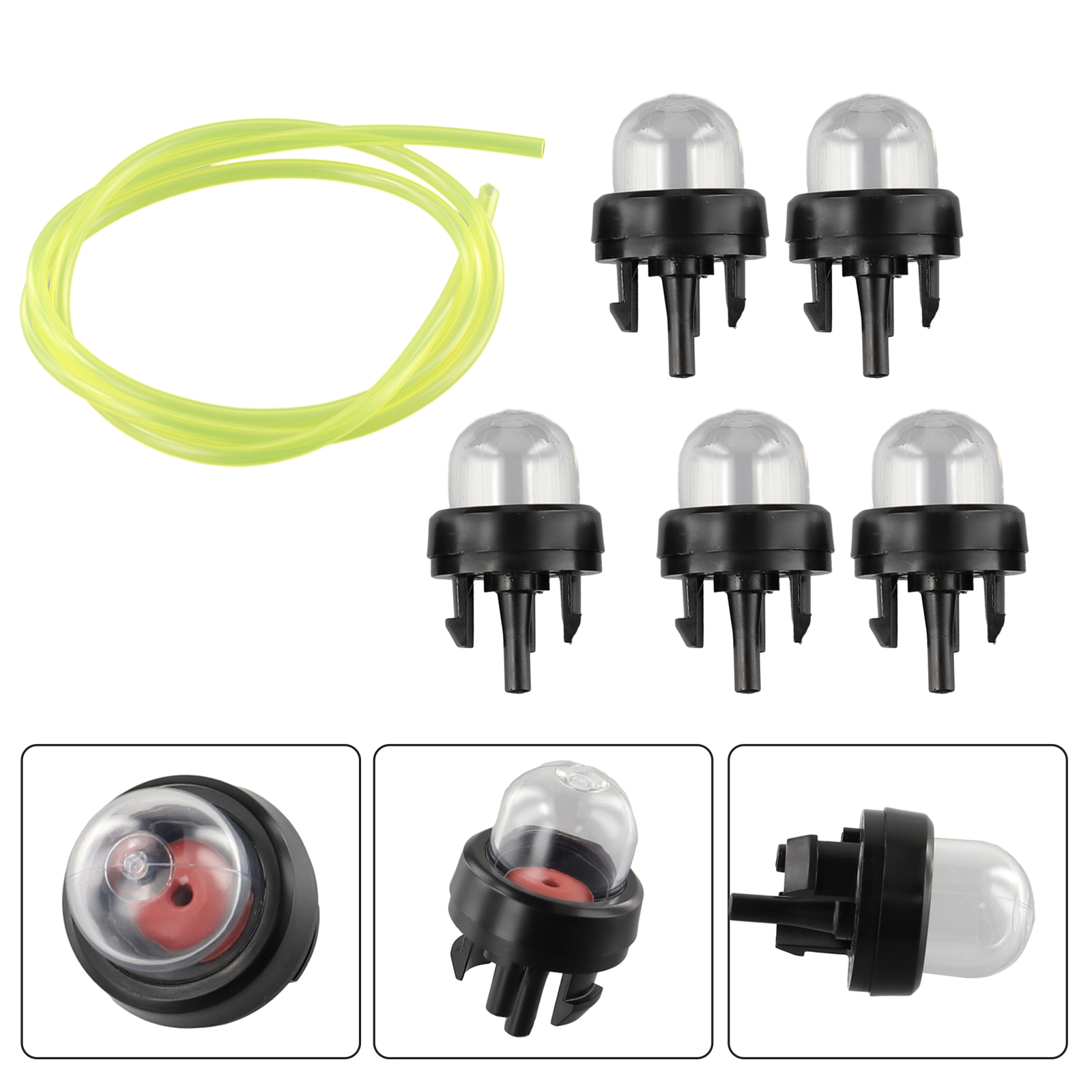 5pc Petrol Snap In Primer Bulb Fuel Pump Bulbs Fuel Line For Chainsaws Blowers Trimmer Chainsaw Carburetor For Ryobi For Stihl