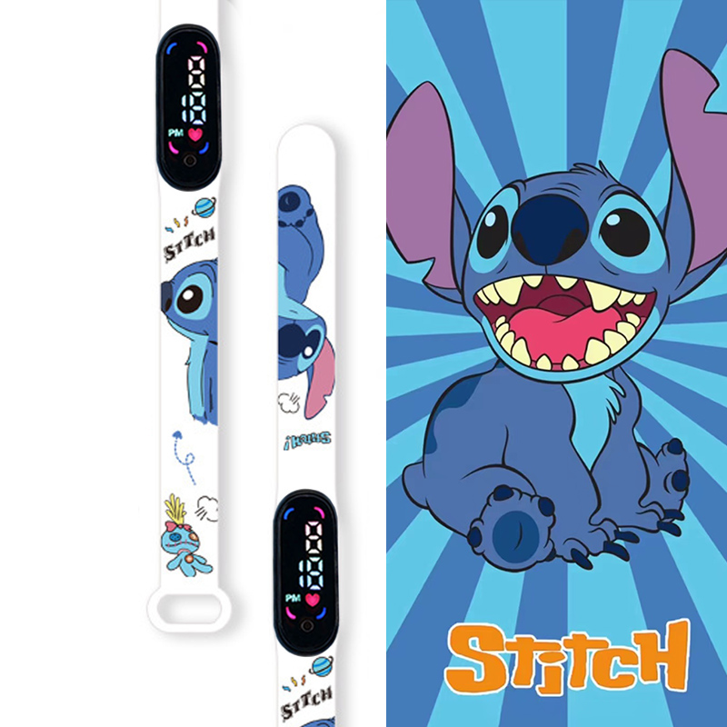 Disney dos desenhos animados ponto crianças relógios meninas moda pulseira led relógio feminino crianças eletrônico digital à prova dwaterproof água
