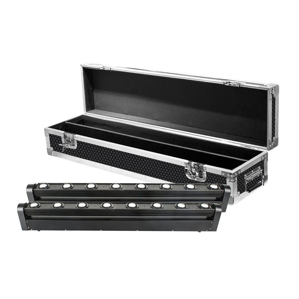 SHEHDS 8x12W RGBW multicolore barre de LED faisceau lumière principale mobile avec Flight Case expédition rapide pour les ensembles de DJ lieu forte lumière du jour