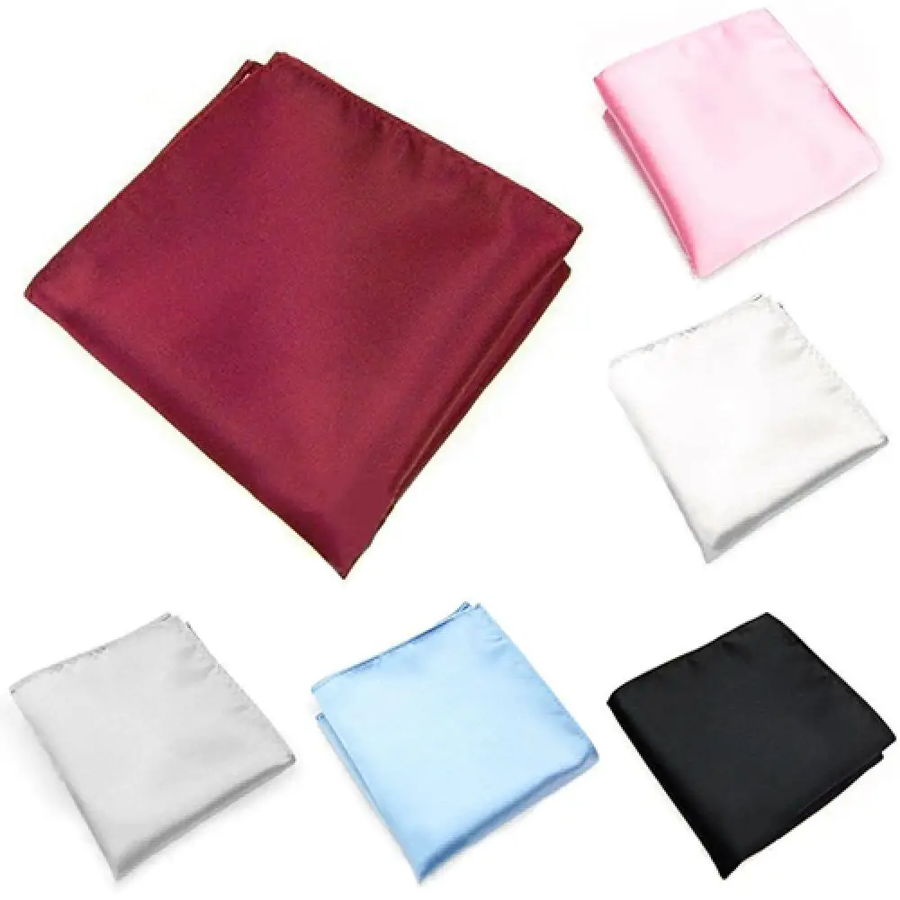 Herren tasche Taschentuch einfarbig Hochzeits feier quadratisches Taschentuch