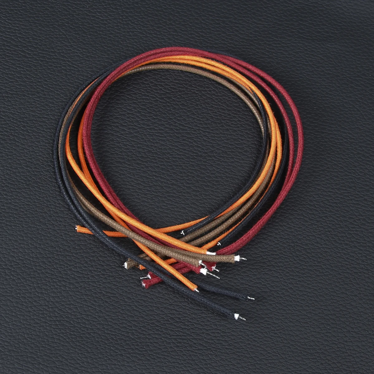 FLEOR 8 Uds 1 pies cobre estañado guitarra Vintage Push Back Cable trenzado Cable de algodón AWG22 accesorios de guitarra
