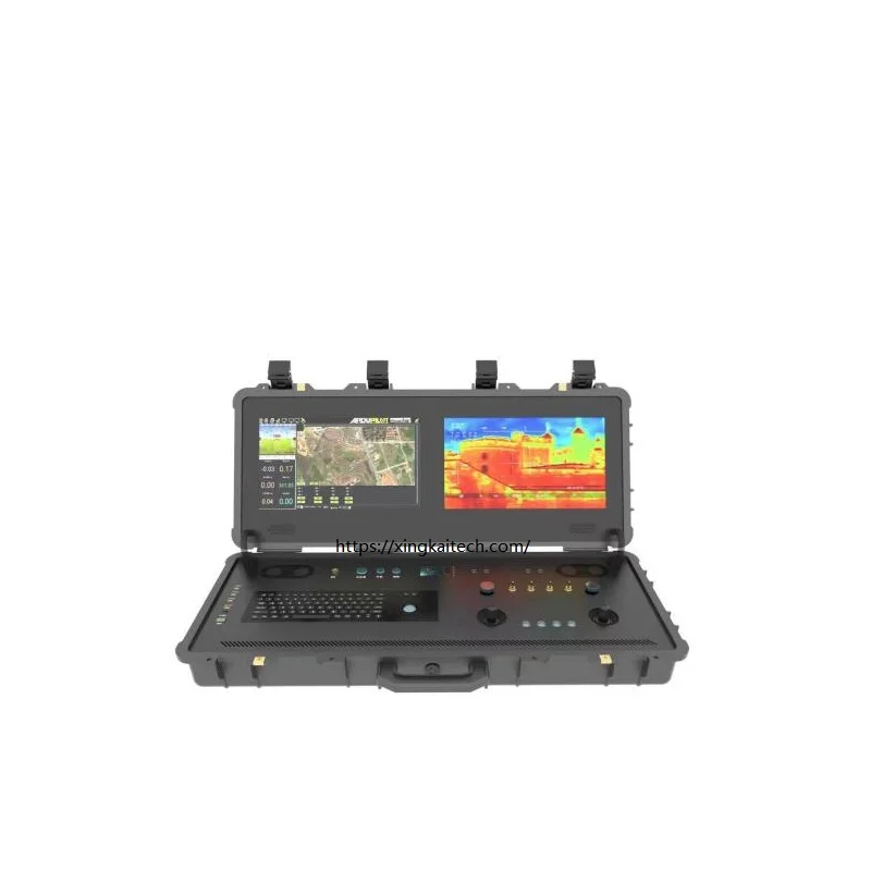 VTOL Long Distance Radio Remote Control System Manufacturer Dual Screen RC Video Ground Control Station Video Link for FPV Drone