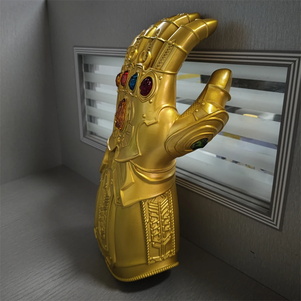 スーパーヒーロー Cos 小道具インフィニティガントレット LED ライトアップ Thanos 手袋レッドインフィニティ手袋ハロウィン大人のコスプレ武器子供ギフトおもちゃ