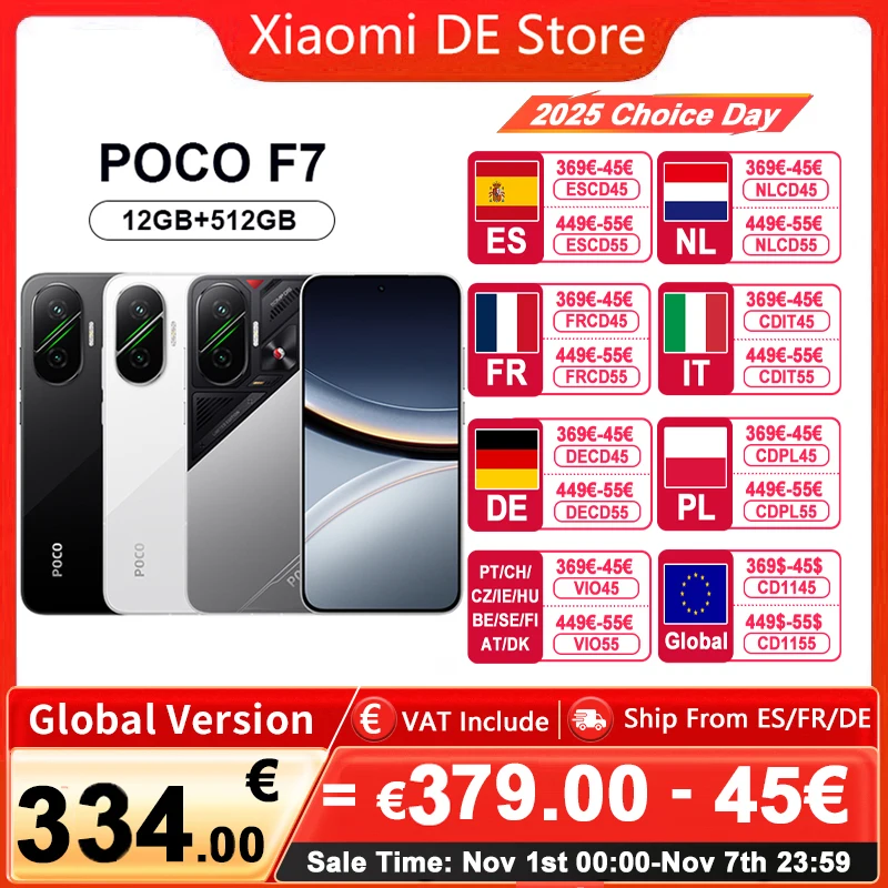 【Estreno mondiale】POCO F7 5G Versione globale Snapdragon ®   8s Gen 4 NFC 6.83 Display AMOLED 1.5K Fotocamera 50MP OIS 6500mAh Smartphone