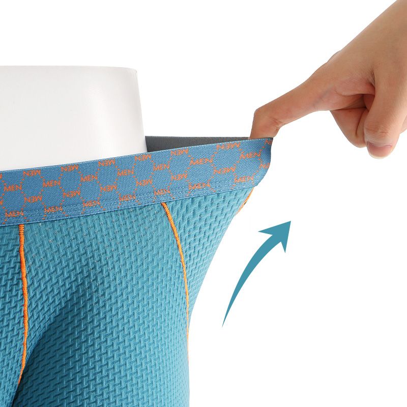 Impressão e tingimento saudável nova calcinha masculina de secagem rápida estendida anti-desgaste perna sweatpants gelo confortável calças masculinas