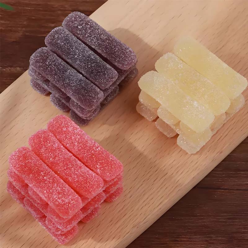 Bonumii Sour Show Juice Gummy, 2.28oz (80g)*2 Packs, Sour Sand Fruit Candy, Sour Candy, Gummy Candy