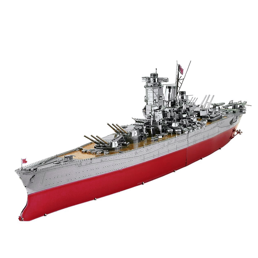 Piececool-rompecabezas 3D de Metal, Kits de modelos de acorazado HMS Hood Richelieu, modelo de barco, rompecabezas, juguetes para adolescentes, rompecabezas