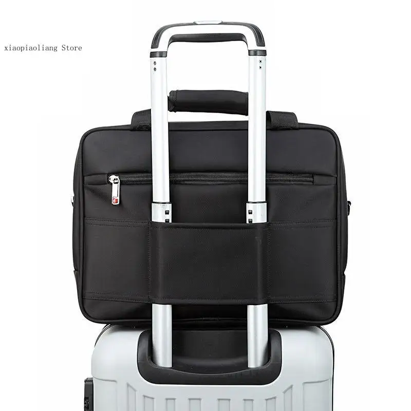 Borsa a tracolla per Computer con protezione multifunzionale Casual da lavoro in materiale di Nylon da uomo