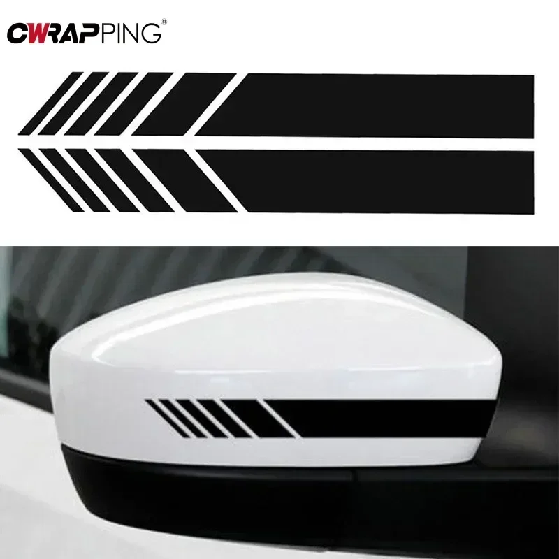 Espelho retrovisor do carro tira reflexiva estilo auto suv vinil adesivo de carro e decalques lado esquerdo direito decalque diy decalques do corpo automático