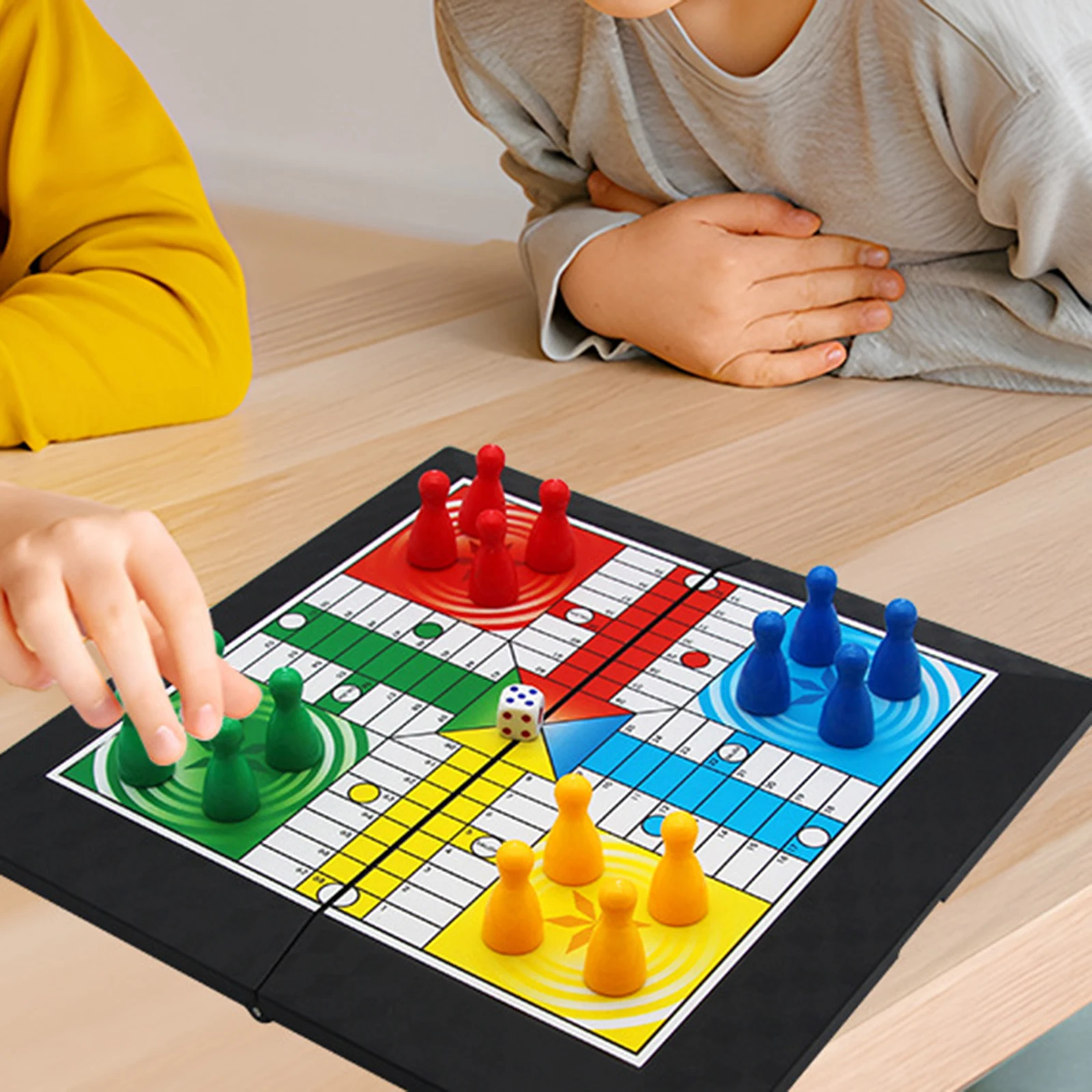 Игровой набор Ludo, стратегическая игра, взаимодействие родителей и детей со складной настольной дорожной семейной игрой для подростков, детская праздничная игрушка