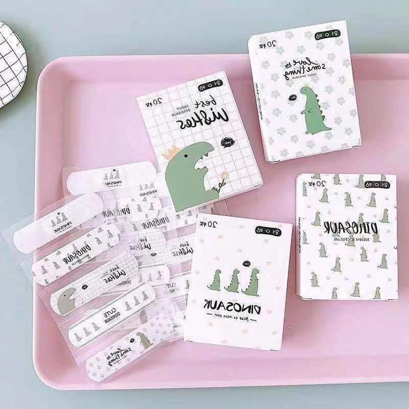 20 teile/schachtel Cartoon Pflaster Tier Dinosaurier Schwein Bär Gips Wunde Patch Klebe Bandagen für Kinder Erste Hilfe Woundplast
