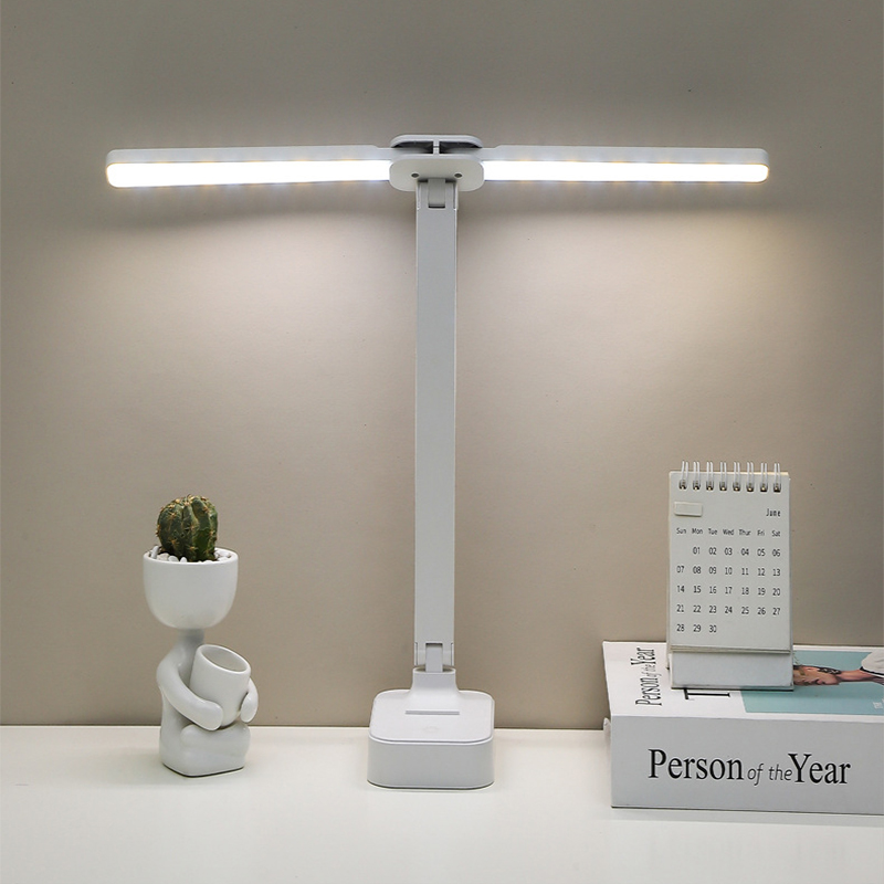 Lâmpada de mesa led usb recarregável lâmpada de mesa 3 níveis regulável toque iluminação proteção para os olhos dobrável para o quarto luz