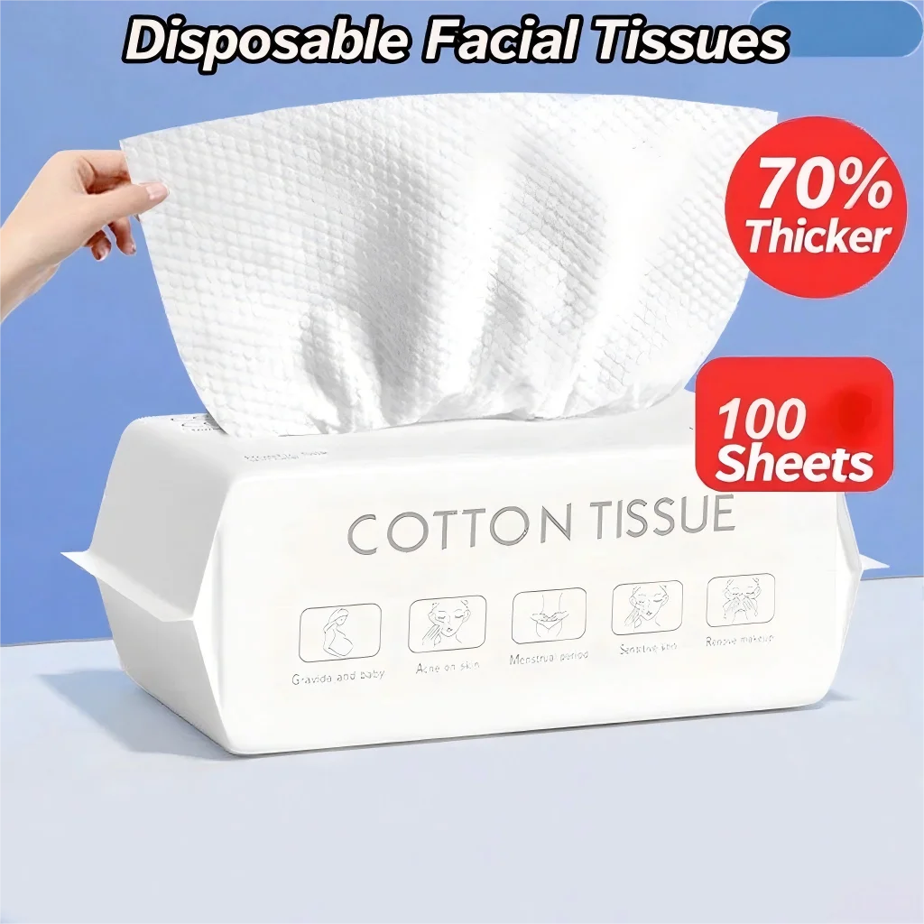 Asciugamani detergenti extra spessi: 100% senza sostanze chimiche per la cura della pelle e la rimozione del trucco |   Viaggi e uso domestico
