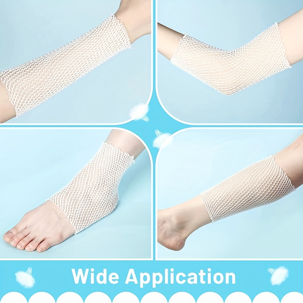 1 rollo de red elástica para vendaje de heridas, vendaje Tubular, tubo de malla, gasa Tubular, retenedor de vendaje transpirable para codo de muñeca