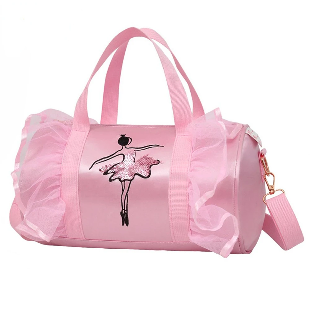 2022 neue Ballett Tanz Taschen Rosa Mädchen Sport Dance Kinder Rucksack Baby Fässer Paket Tasche Kostüm Kleidung Schuhe Kleid Handtasche