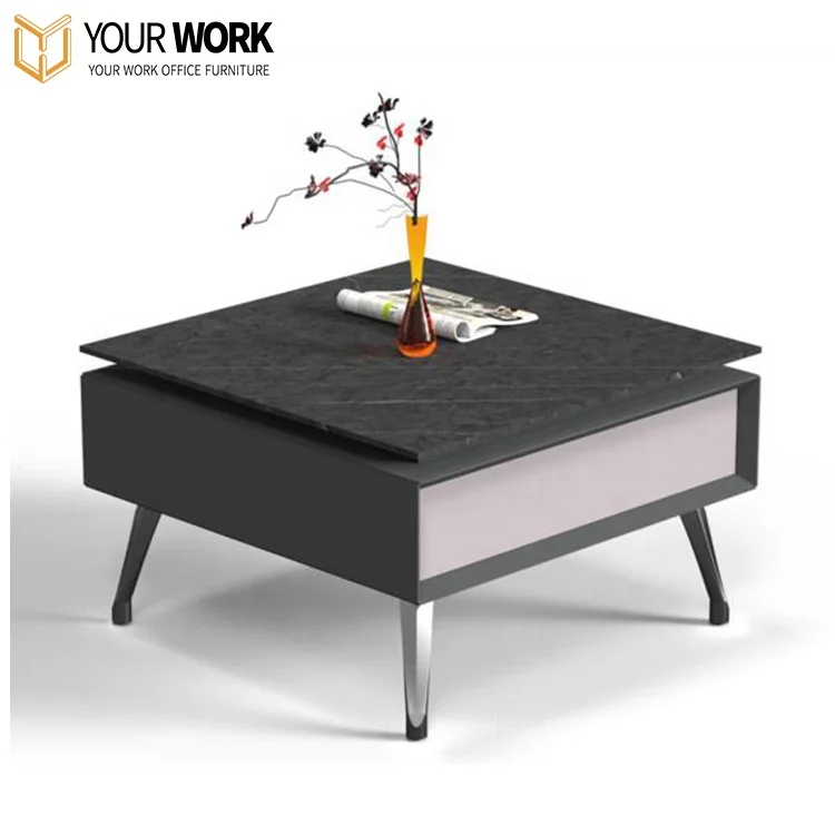 Mesa de centro de grão de madeira cinza claro conjunto de mesa de centro de móveis simples e modernos