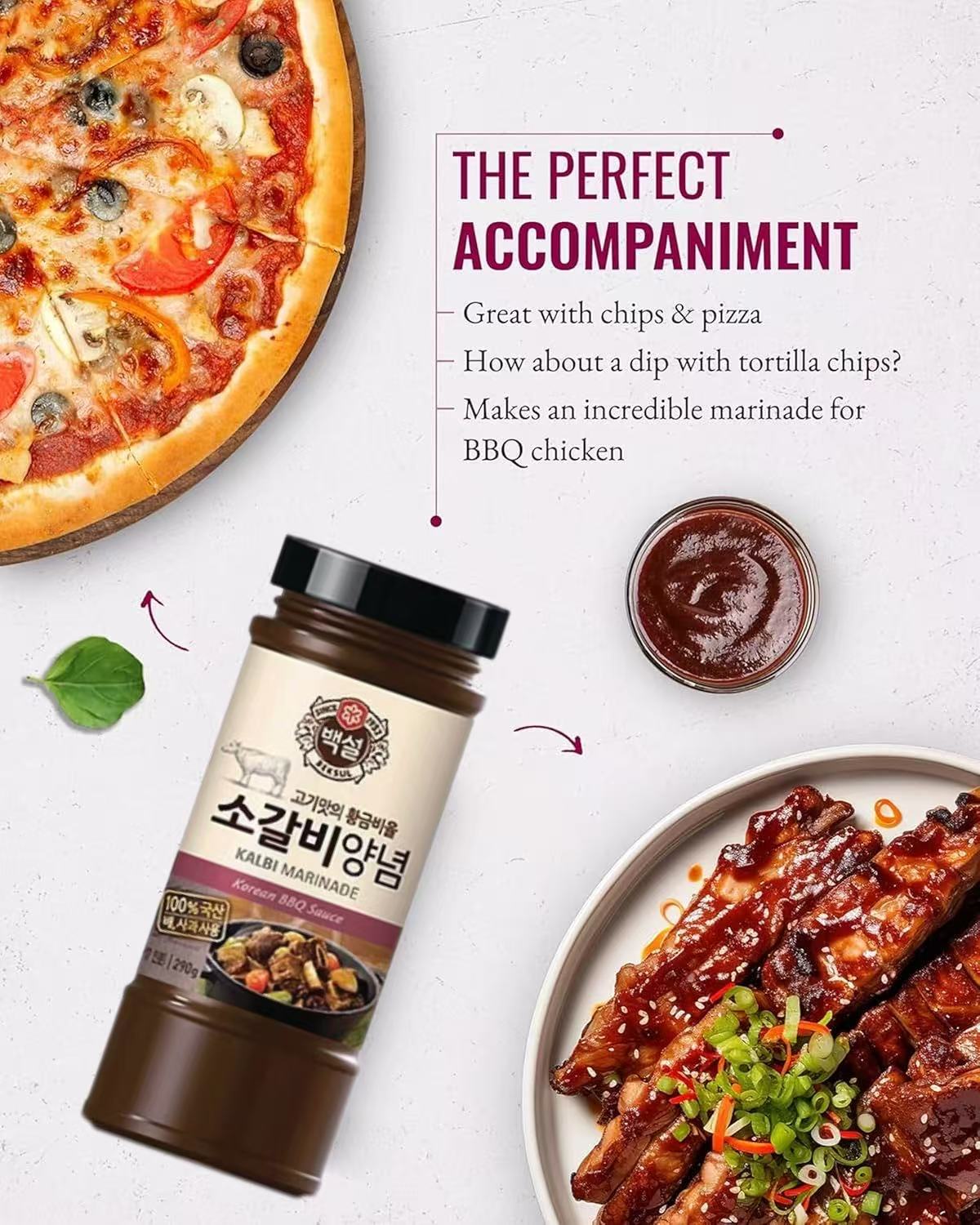 Baeksul, Short Ribs BBQ Marinade, Pack of 3, 290g per pack