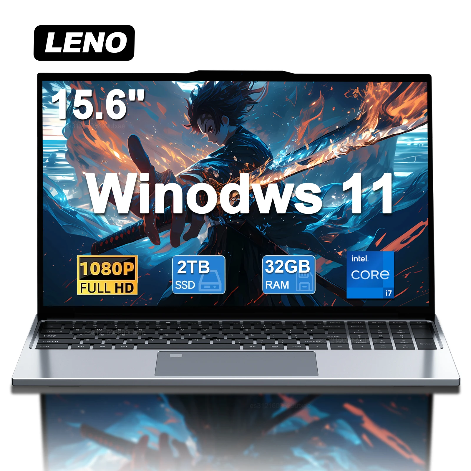 15,6-calowy ultracienki laptop Intel Core i7-6500U notebook 32 GB RAM 2048 GB SSD Gamer Windows 11 1920*1080 Wyświetlacz Office Study Computer