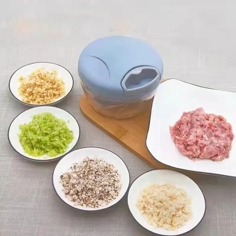 Home Keuken Handmatige gembermolen Knoflook Modderspatten Multifunctionele groentesnijder Handheld vleesmolen Modern minimalistisch