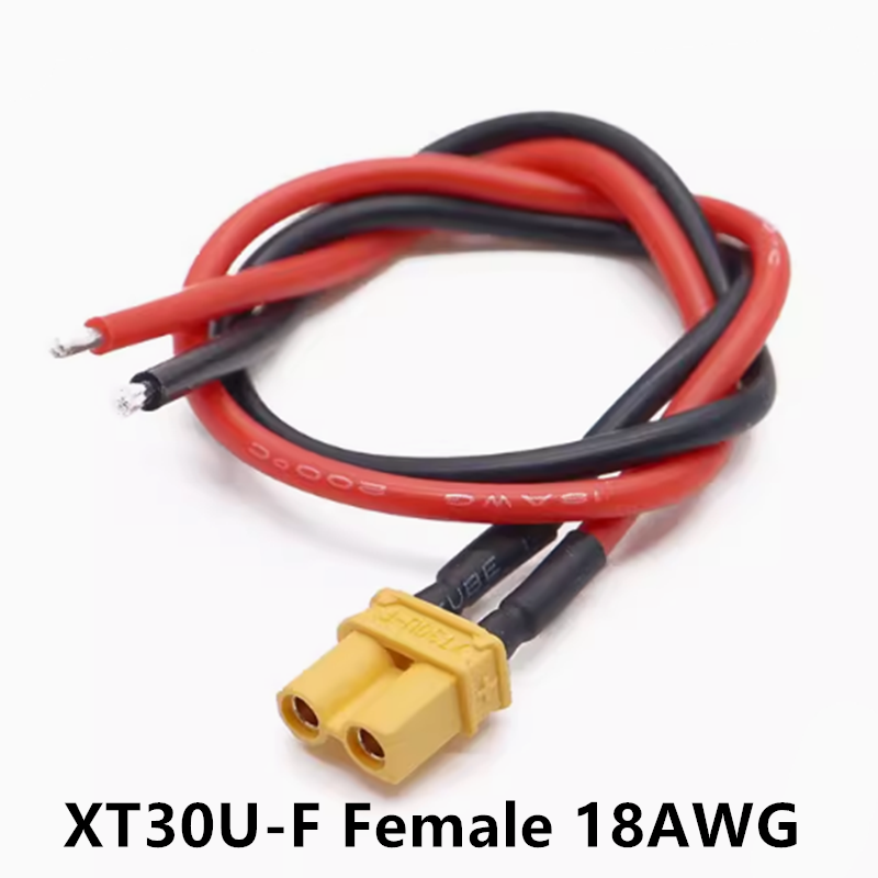 Amass stecker XT30U-F stecker XT30U-M MR30-M MR30-F uav zubehör lithium batterie terminal mit 18awg silikon kabel 10/20/30cm