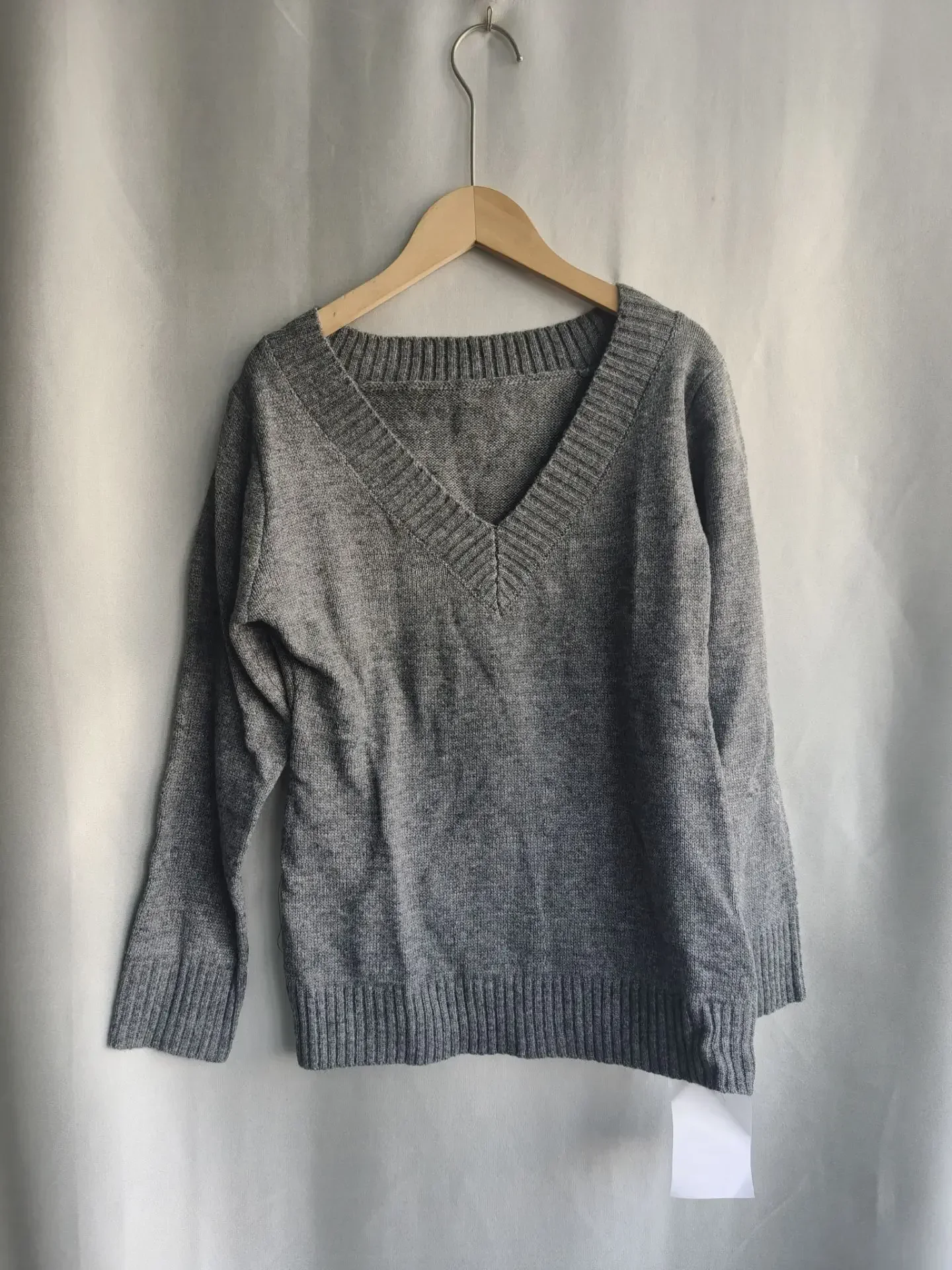 女性のヴィンテージVネックニットプルオーバー、スリムフィットトップス、グランジセーター、長袖プルオーバー、新しいファッション、初秋、2022、y2k