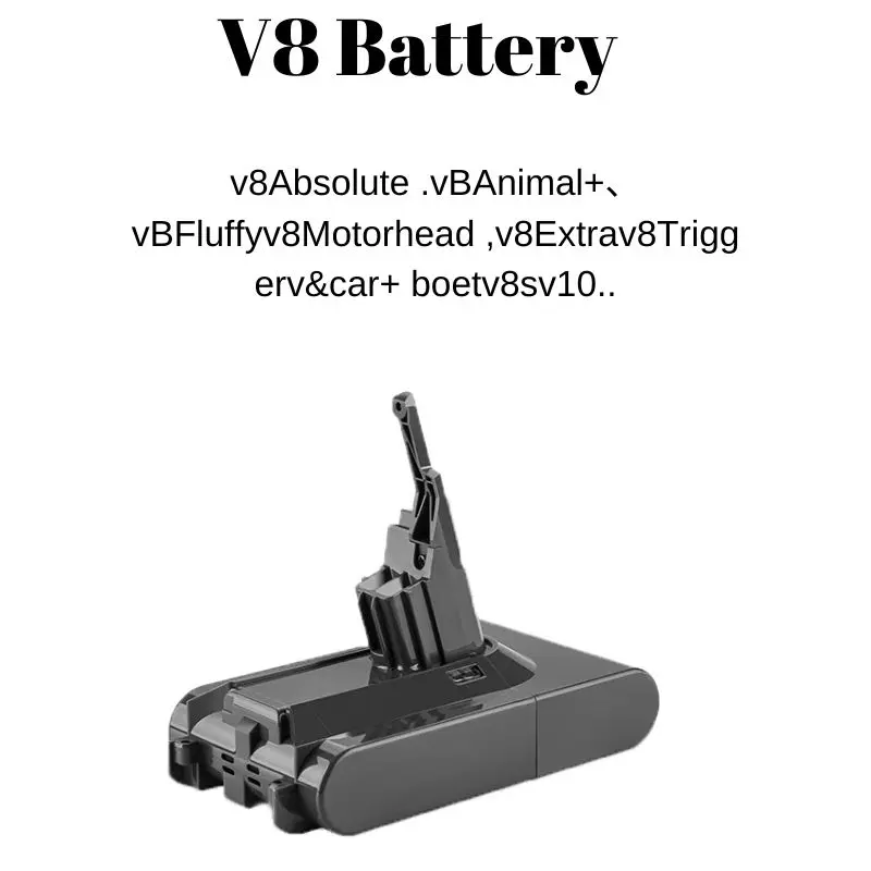 Сменный аккумулятор для Dyson V8 6800 мАч 21,6 В для абсолютного беспроводного пылесоса Dyson V8, ручной пылесос Dyson V8, аккумулятор