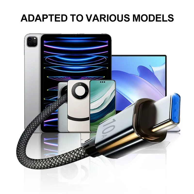 120W 10A Fast Charging Data Cable Line USB Type C 1m/1.5m/2m Anti-break Fast Charge Cable Wire for Samsung Huawei Honor Oneplus