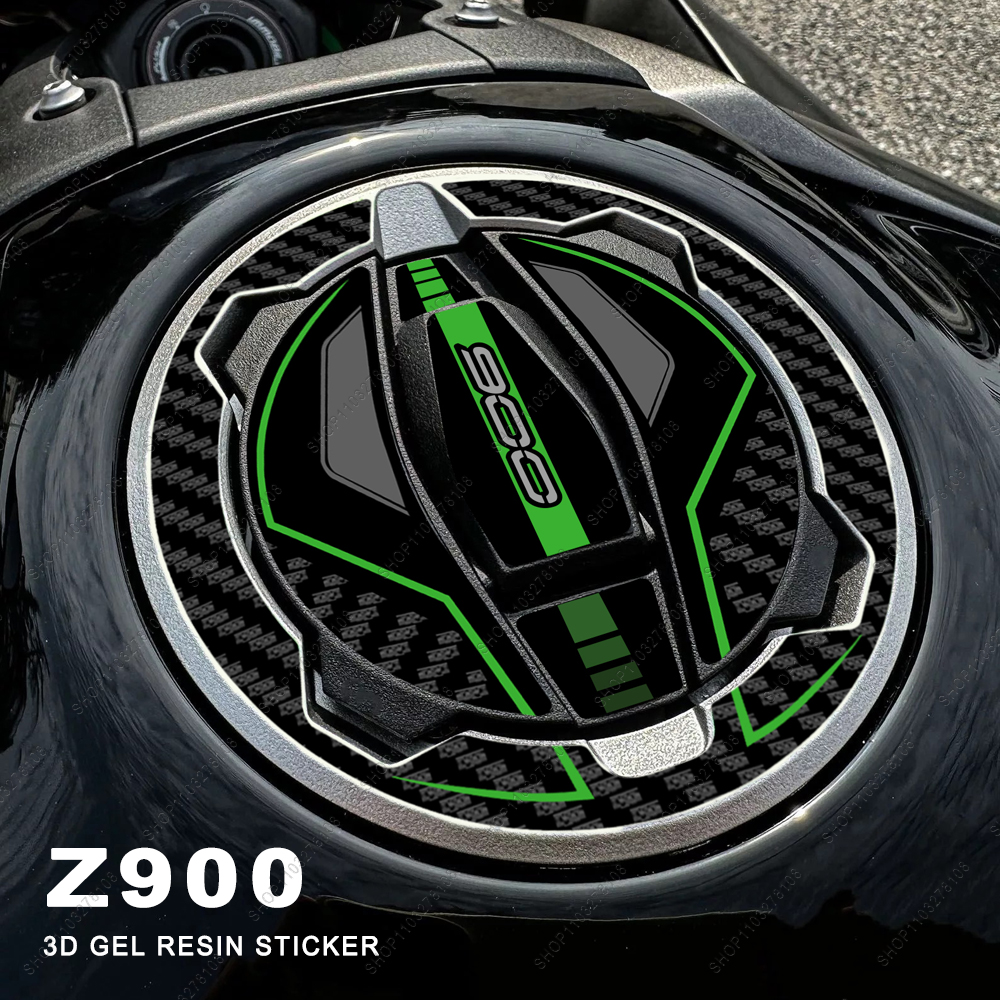 Аксессуары для мотоциклов, крышка топливного бака, защитная наклейка, водонепроницаемая, устойчивая к царапинам 3D наклейка из смолы для Kawasaki Z900 Z 900 2022-2025