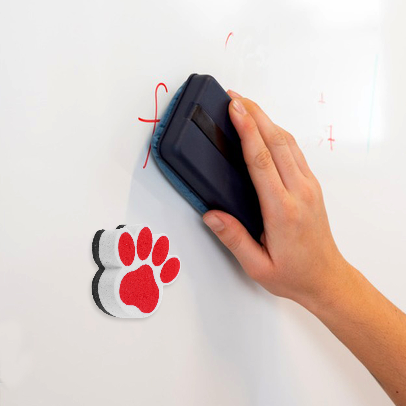 10pcs การ์ตูนรอยเท้าสุนัขแม่เหล็กไวท์บอร์ดแม่เหล็กสําหรับไวท์บอร์ด DRY ERASE ไวท์บอร์ดแม่เหล็กแม่เหล็ก EVA นํากลับมาใช้ใหม่ได้