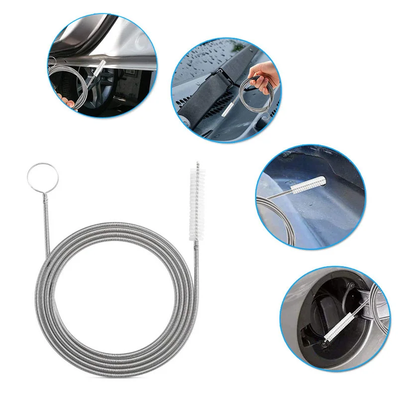 Cepillo de limpieza de dragado de drenaje de coche, 150cm, mangueras largas para techo solar de coche, herramienta de limpieza detallada, accesorios de coche para Benz