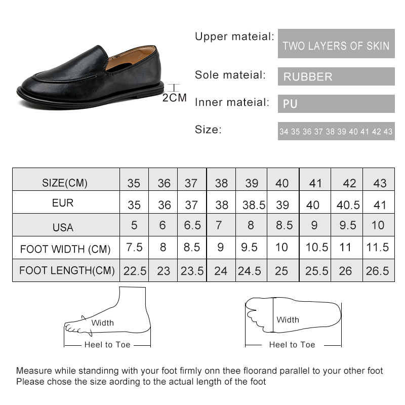 AIYUQI, mocasines para mujer, novedad de primavera 20225, zapatos sin cordones con punta redonda y un pie, zapatos planos suaves de cuero genuino para mujer