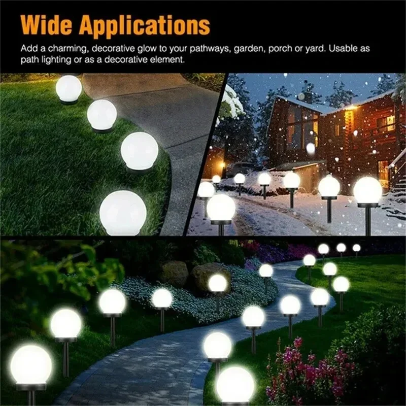 1/3/6/9PC Solar Powered Led-lampe Lampe Energie Licht Wasserdichte Outdoor Garten Licht Straße Solar panel Ball Lichter Rasen Hof Lampe