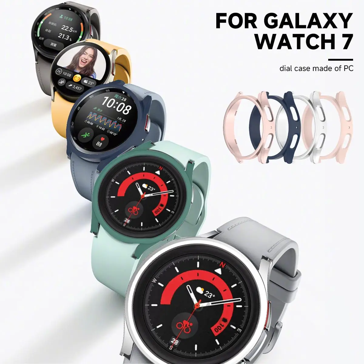Displays chutz hülle für Samsung Galaxy Watch 7 Ultar 47mm Harts chutz hülle Stoßstange für Galaxy Watch 7 Smartwatch