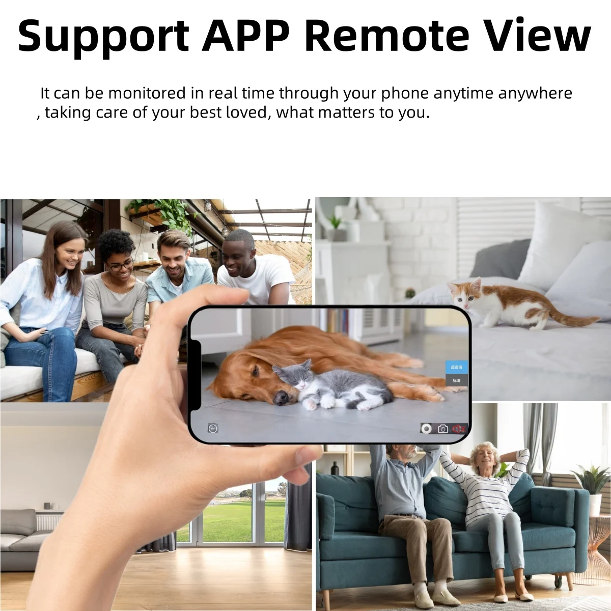 Mini cámara HD WiFi, módulo DIY, seguridad para el hogar y la Oficina, alarma de cámara para niñera, visualización remota, cámara en miniatura con detección de movimiento, aplicación