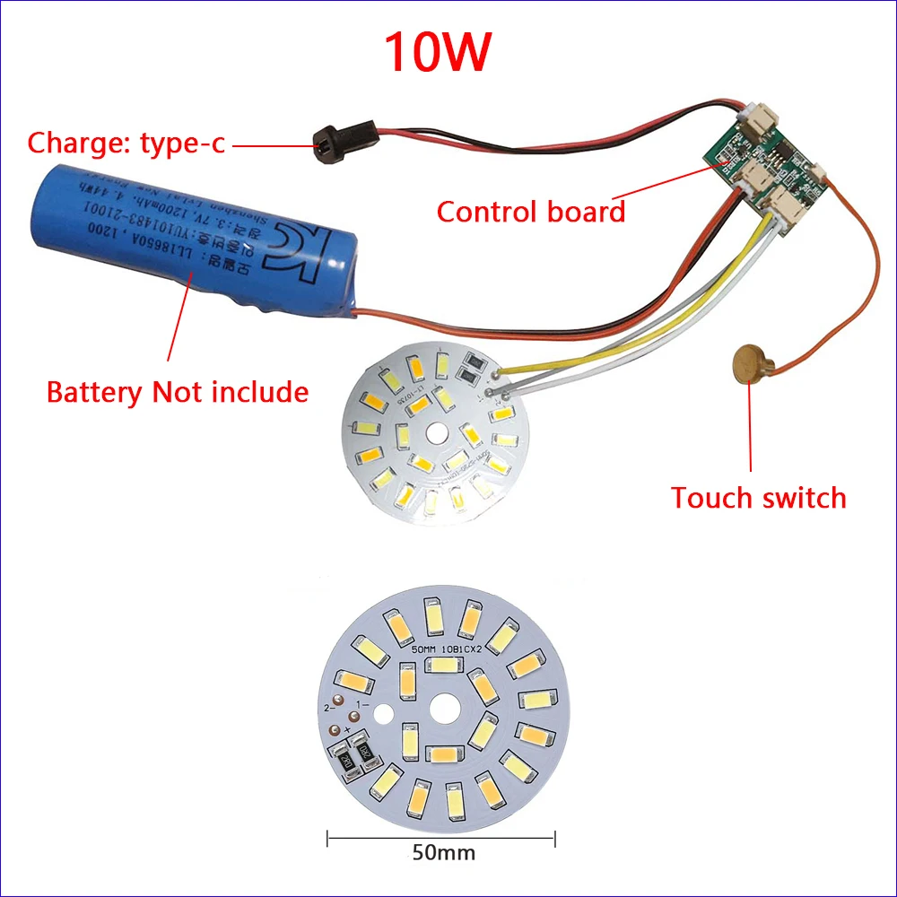Fuente de luz C3.7V, Panel de luz LED, controlador de atenuación, Control remoto, cambio de Color Dual con Interruptor táctil de encendido/apagado, tipo de carga