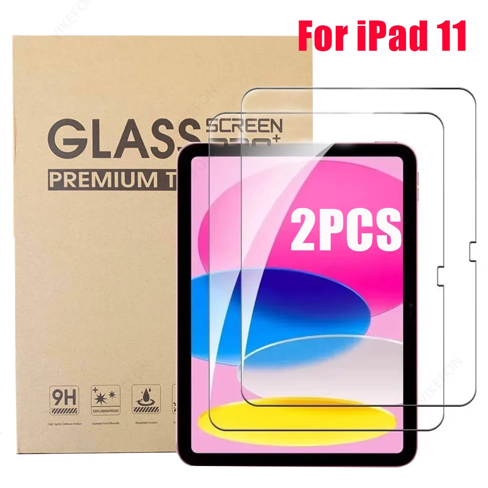 Protecteur d'écran en verre trempé, 2 pièces, pour iPad Pro Air 11 13 pouces 2024 Air 6 A2899 A2903 A2837 A2926, Film pour tablette à couverture complète