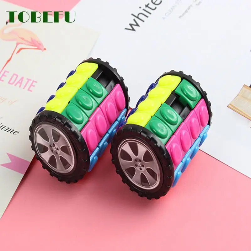 TOBEFU 3D Magic Corn Cube Tower ปริศนาความเร็ว Cube ล้อหมุนเกม Cubos ทรงกระบอกของเล่นเด็กของขวัญเพื่อการศึกษา