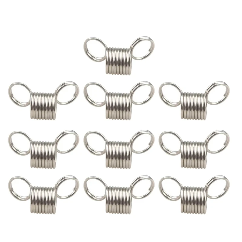Mini abrazaderas resorte con tapón cuentas, herramienta fabricación joyas con extremos alambre cuentas para y