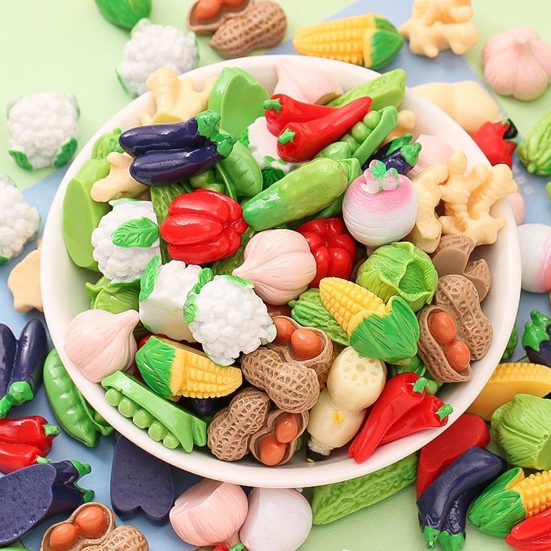 Мини-игрушки с фруктами, игрушки для овощей, мини-модели еды, детский сад, мини-игрушки для украшения дома