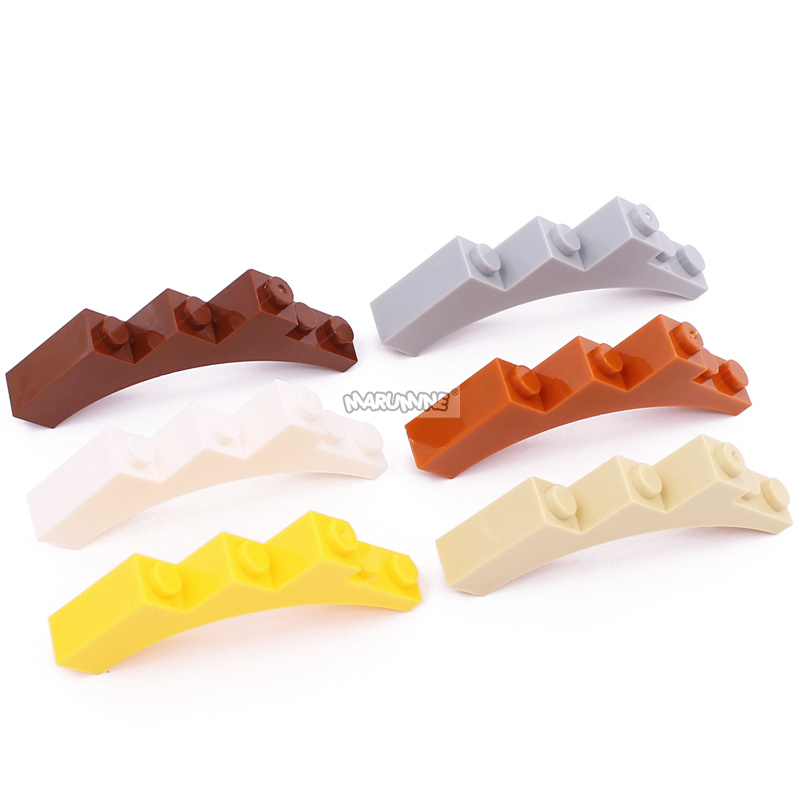 MARUMINE 15 個 MOC レンガ W. 弓 1x5x4 アーチトランク粒子ビルディングブロック部品 2339 14395 DIY クラシックツリーアクセサリー