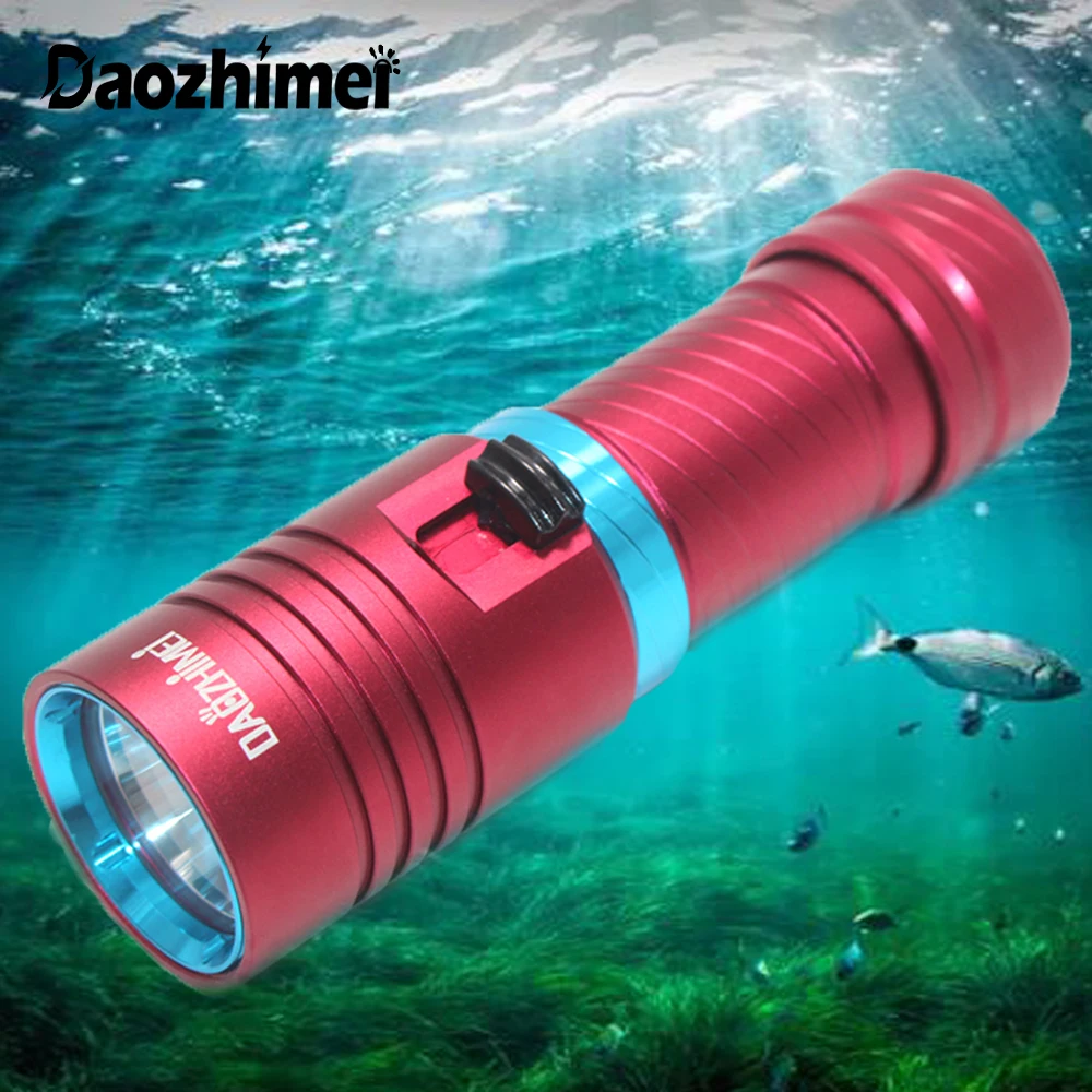 Tốt Nhất Đèn Pin Lặn Lặn Đèn Lồng Đèn Dưới Nước LED Bổ Nhào Đèn XML L2 3800 Lumen Đèn Pin Cho Cắm Trại, Câu Cá
