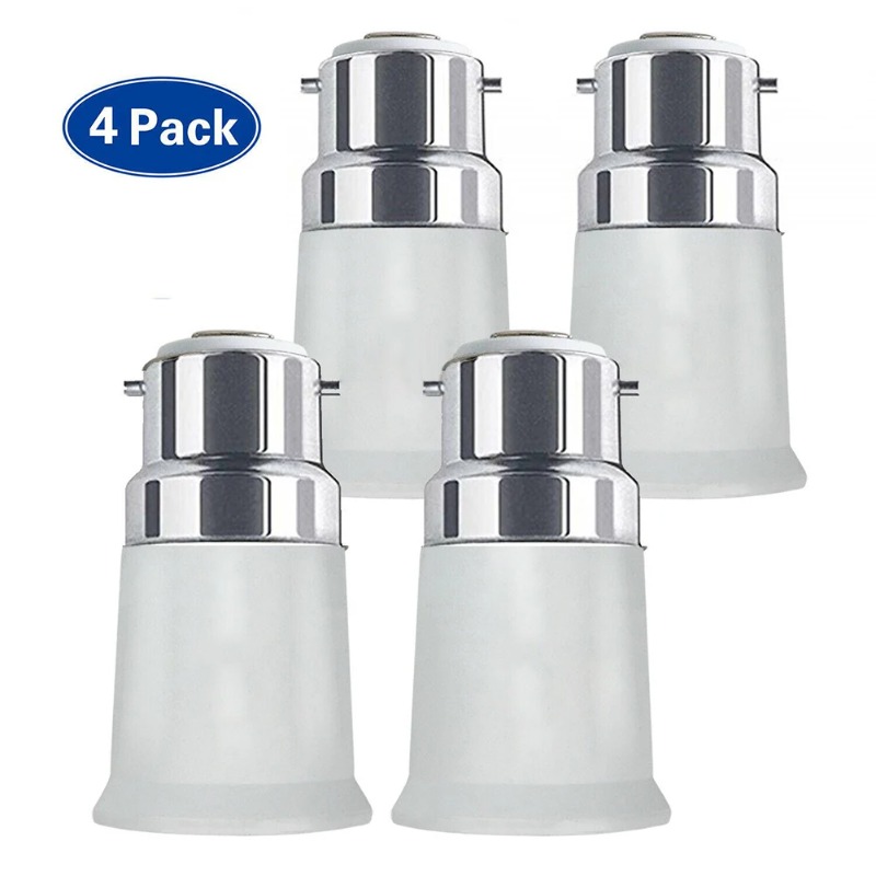 1/4 stücke B22 Zu E27 Adapter Edison Schraube Glühbirne Adapter Konverter LED Lampe Halter Umwandlung Birne Basis beleuchtung Zubehör