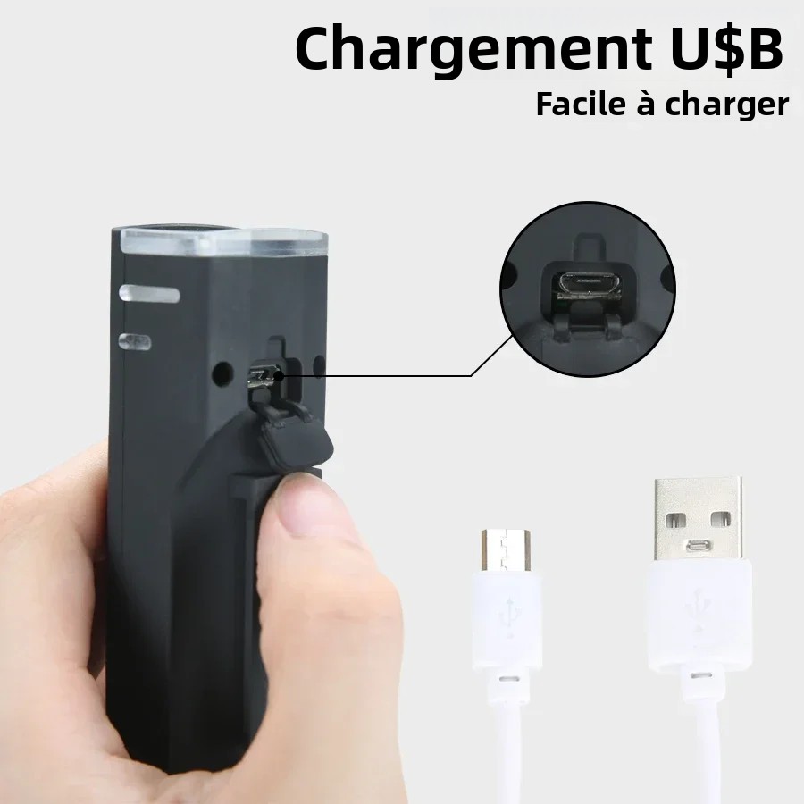 1000LM vélo avant lumière lumineuse vélo lampe de poche LED lanterne de vélo USB Rechargeable vtt vélo feu arrière pour phare de cyclisme