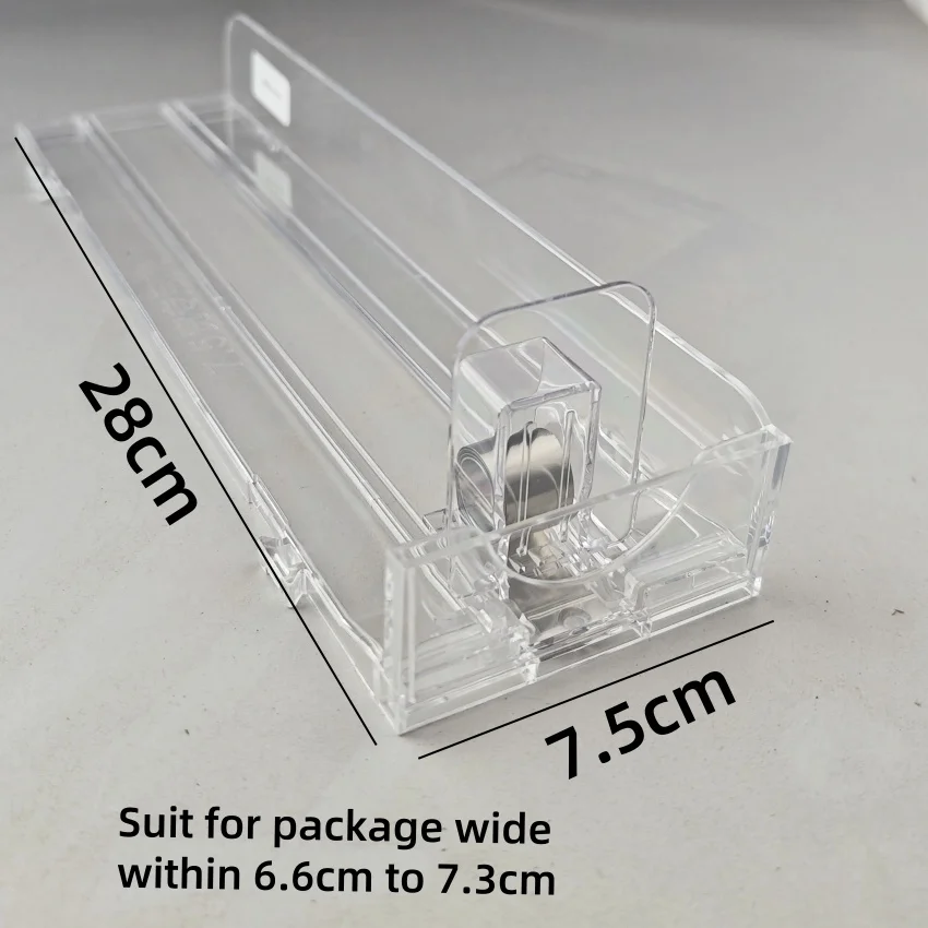 15pcs Wide 7.5cm Plastic Shelf Automatic Refill Pushing Pusher Supermarket Rack Cigarettes Products Unibody Single Side